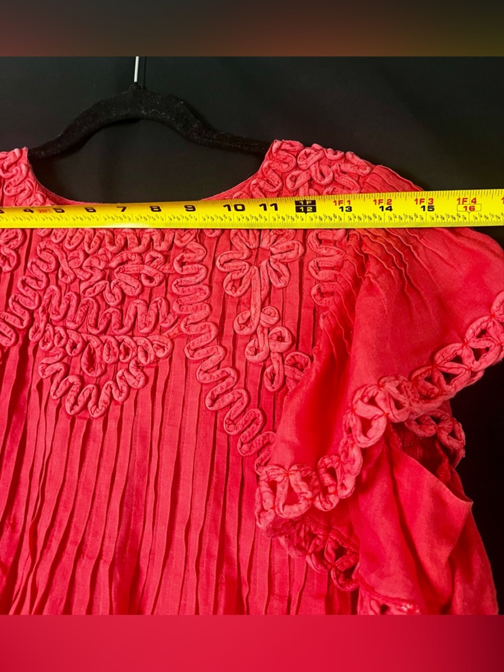 Sea New York Red/Coral Frida Flutter-Sleeve Top - Picture 7 of 13